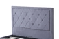 Velours de tissu de tapisserie d'ameublement de meubles de chambre à coucher de lit de plate-forme de taille de la Reine d'Odm 1.6x2m